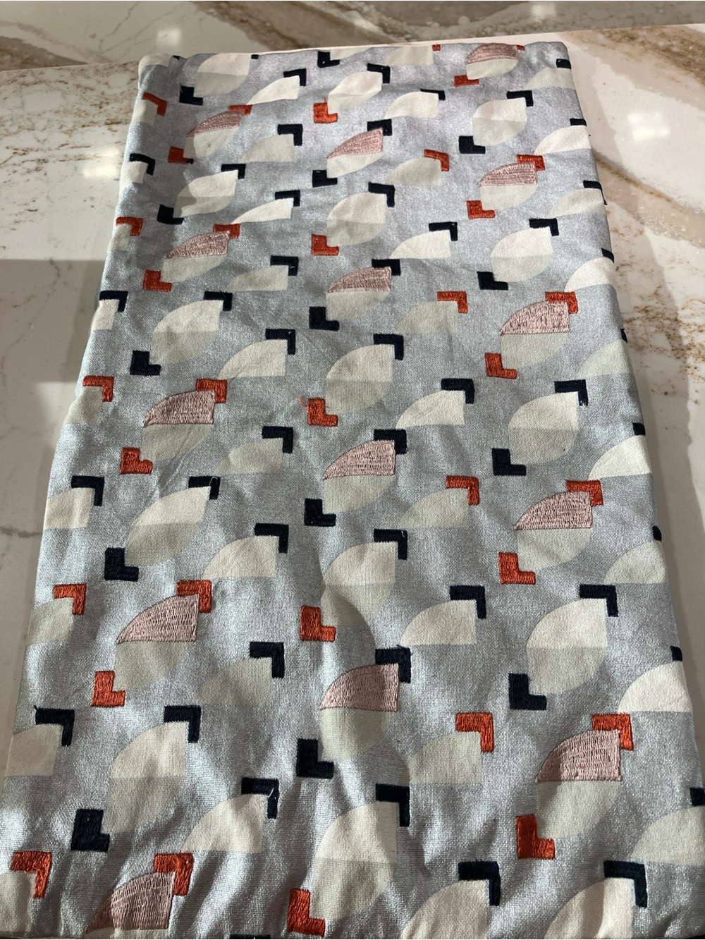 West Elm Ellipise Tile Lumbar Pillow Cover 21” by 11 1/2”